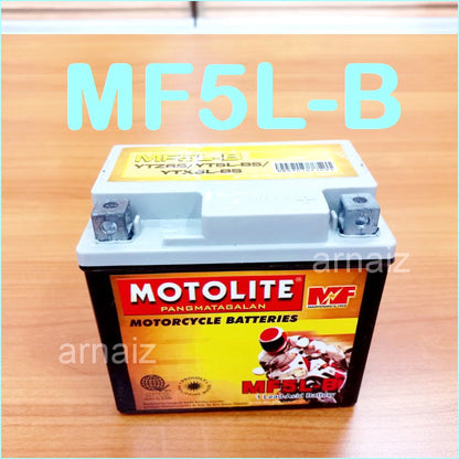 Motolite Motorcycle Battery MFB2.5L MFB3-L MF4L-B MF5L-B MFYB5L MF7A-B MF9-B Maintenance Free