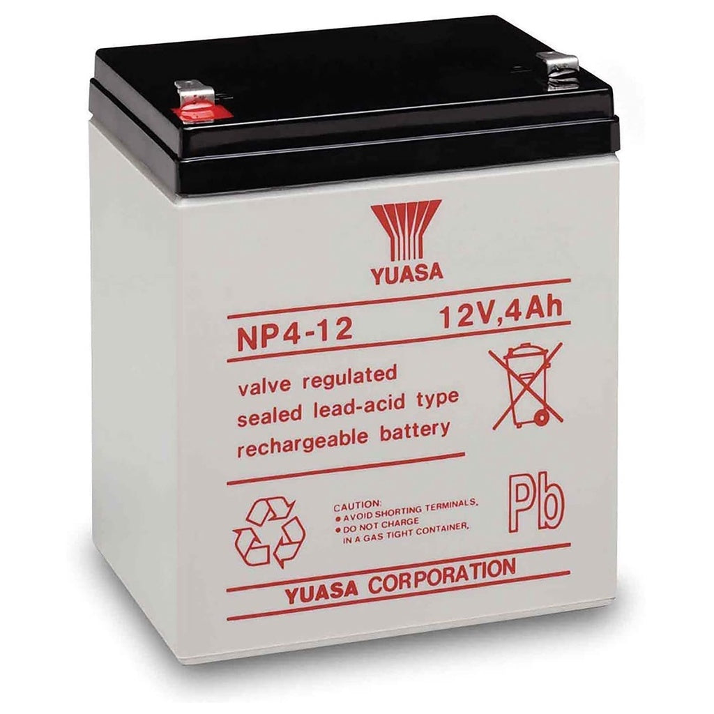 Yuasa NP4-12 12V 4Ah 20hr Battery 12 Volts 4 Ampere UPS replaces 12V 5Ah12V 4.5Ah Battery Batteries