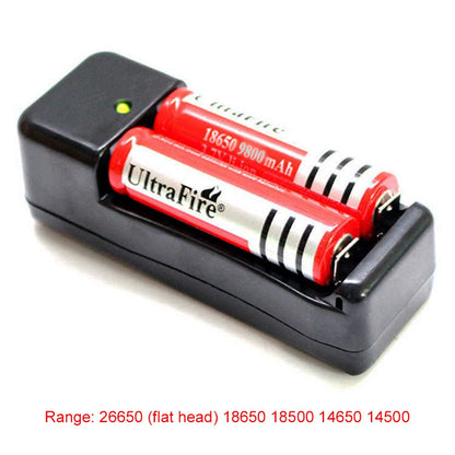 Dual Slot Smart Charger For 14500 18650 26650 16340 18350 3.6V 3.7V Li-ion Battery Charger