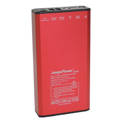 Jump Starter 12 Volts 500A Jump Start Power Bank 8000 mAh 3A JumpsPower AMG8S ArnosMaster