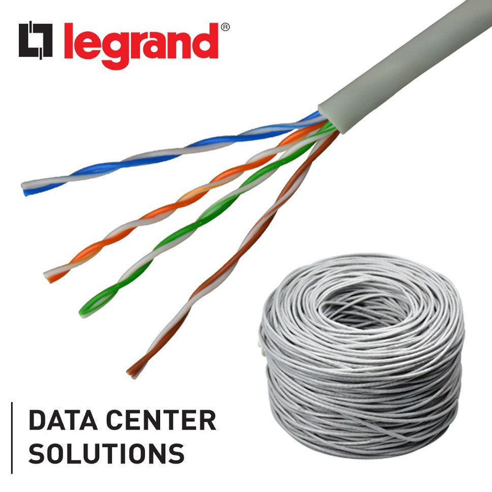 Legrand Cat 5E Cable UTP Unshielded AWG24 Gray Data LAN Cable Cat5E Cat5 305 meters 1000 feet