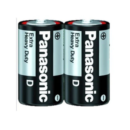 PANASONIC Size D (2pc) Battery Black Extra Heavy Duty 1.5V R20NPT/2S-P Panasonic size D Batteries
