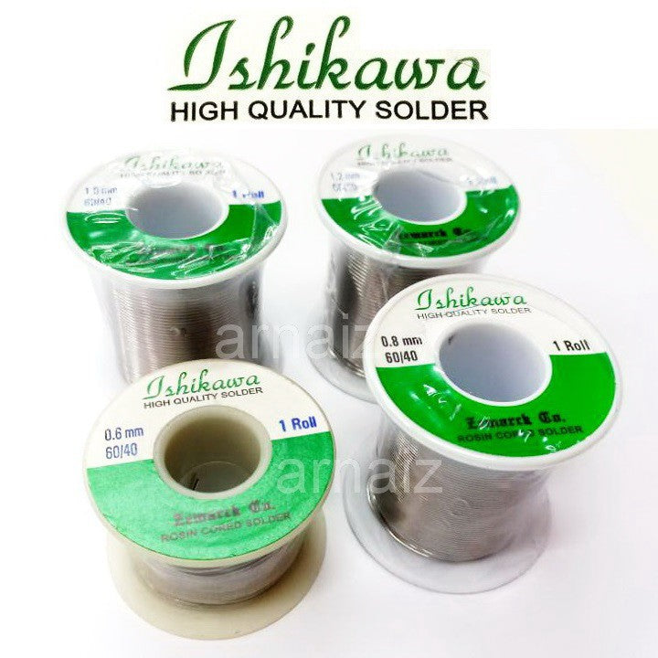 Ishikawa Soldering Lead 0.6mm QUICK MELT 60/40 Tin Lead Rosin Core Solder Soldering Ichikawa Welding