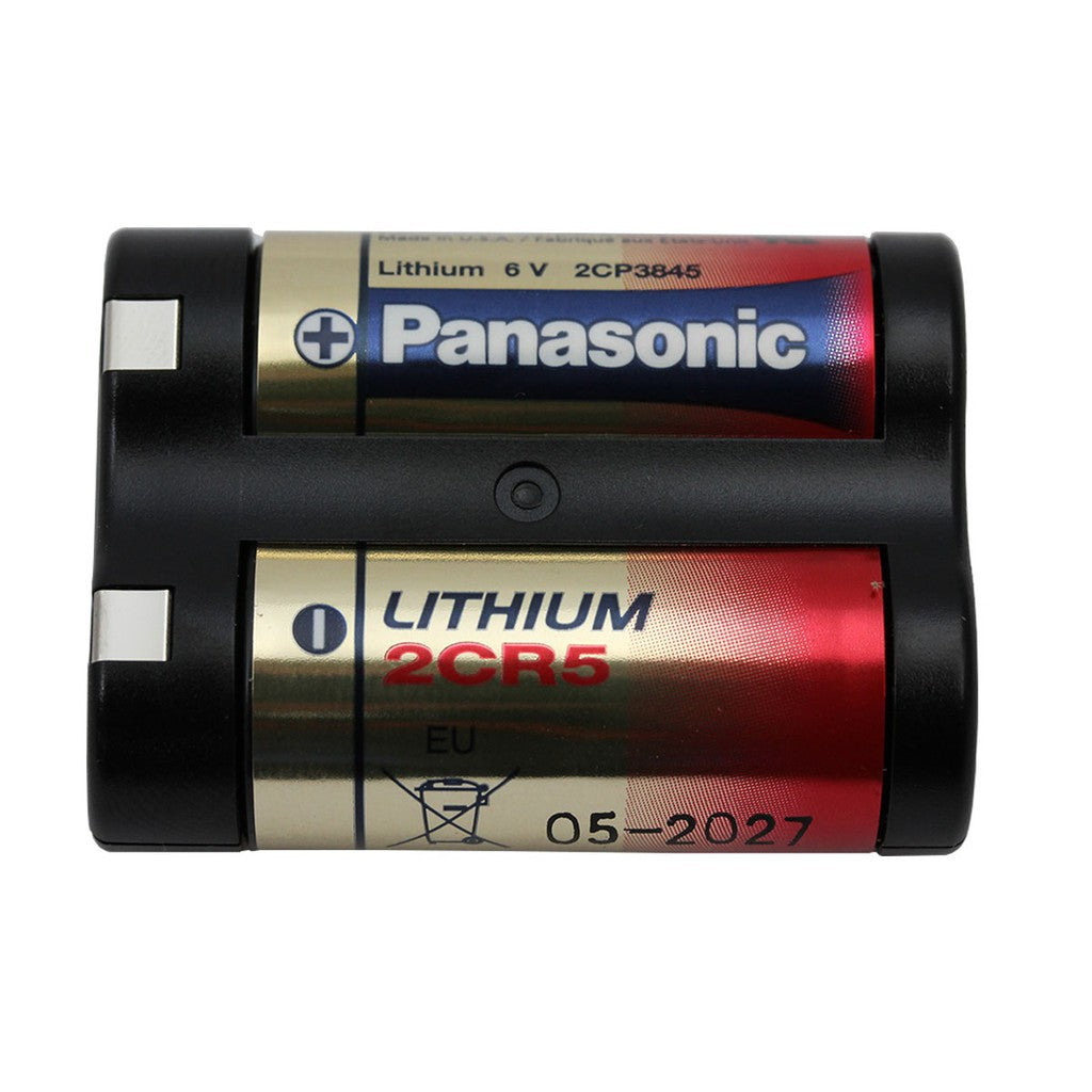 Panasonic 2CR5 Battery (Gold) 6V Lithium Batteries 2CR-5 Cylindrical Photo Lithium Power 6 volts