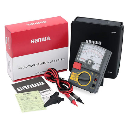 Sanwa DM1009S Analog Insulation Resistance Tester 1000V 2000 Megaohms AC 600V DC 60V