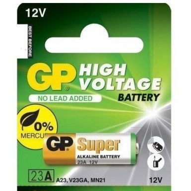 GP 23A 12V (1 Piece) High Voltage Alkaline 23A, 23AE, MN21, V23GA