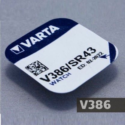 Varta V386 SR43 V12GS (1pc) 1.55v Silver Oxide Button Cell Battery Varta V 386 SR1142