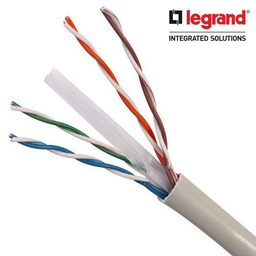 Legrand Cat 6 Cable UTP Unshielded AWG24 Gray Data LAN Cable Cat6 305 meters 1000 feet 305m