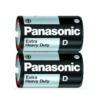 PANASONIC Size D (2pc) Battery Black Extra Heavy Duty 1.5V R20NPT/2S-P Panasonic size D Batteries