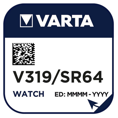 Varta V319 SR64 (1pc) 1.55v Silver Oxide Button Cell Battery Varta V 319 SR527SW