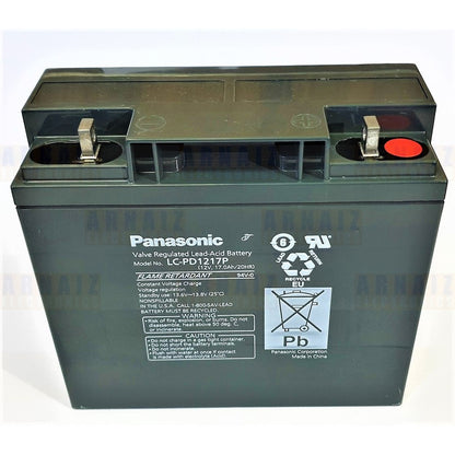 Panasonic 12V 17Ah SLA Rechargeable Battery LC-RD1217NA Valve Regulated Sealed Lead-Acid E-bike