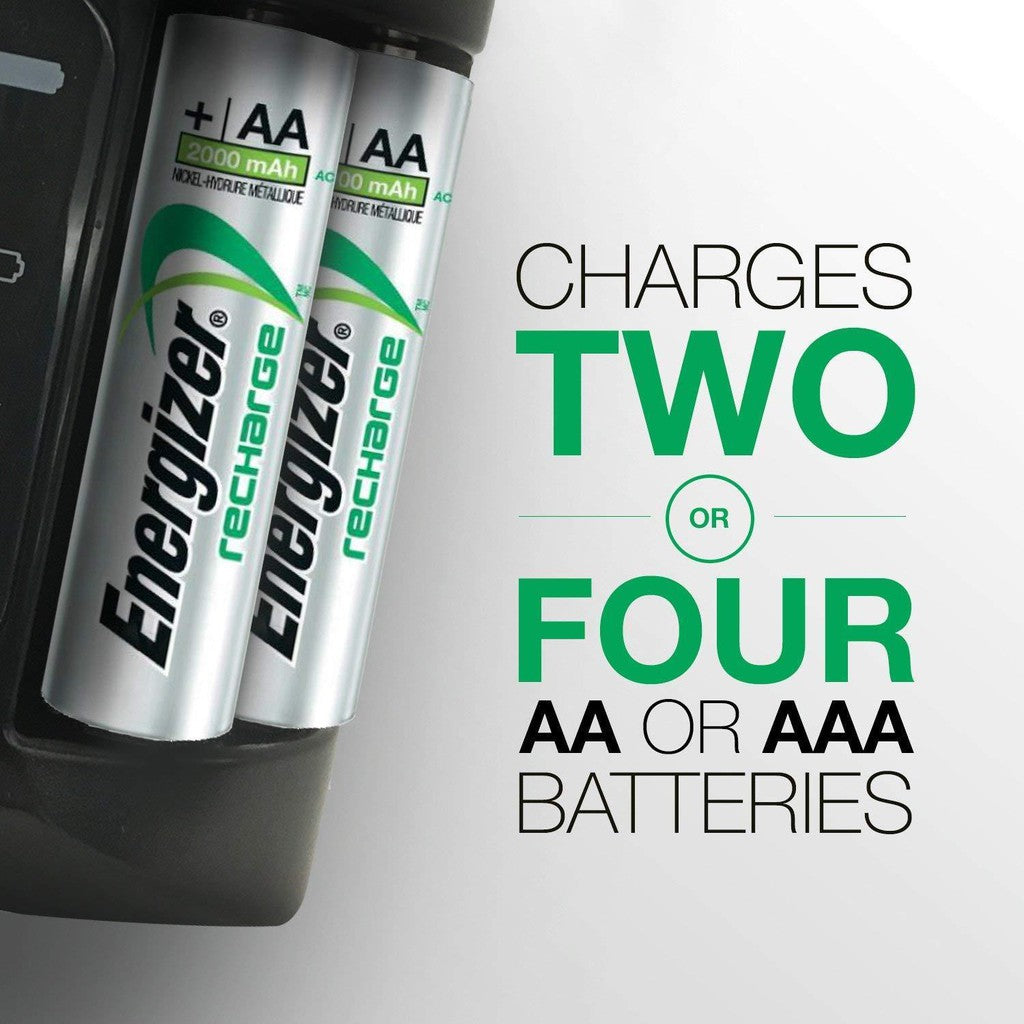 Energizer CHPRO Battery Charger Pro for AA & AAA Battery w/ FREE 4 pcs. AA Rechargeable Batteries