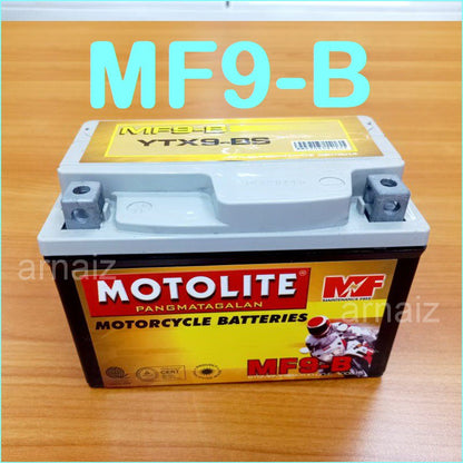 Motolite MF9-B Maintenance Free Motorcycle Battery YTX9-BS MF9B YTX9B Battery