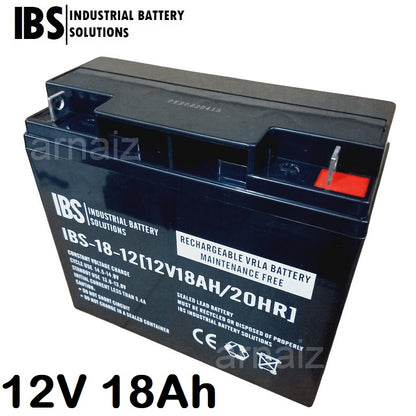 IBS 12v 18Ah SLA Rechargeable Battery IBS-18-12 Ebike Wheelchair Jet Ski VRLA 12V 18Ah