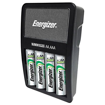 Energizer Battery Charger Recharge MAXI for AA and AAA CHVCM4 with free 4 pcs Rechargeable AA