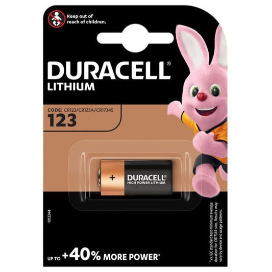 Duracell 123 (1PC) 3V High Power Lithium Battery CR123 CR123A 3V Lithium Batteries CR-123A 3 Volts