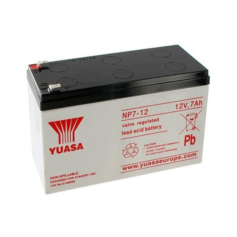 Yuasa UPS Battery 12V 7Ah 20hr NP7-12 12 Volts 7 Ampere Rechargeable Valve Regulated Lead Acid VRLA