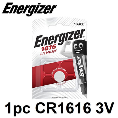 Energizer 1616 CR1616 (1pc) 3v Lithium Button Cell Battery in Blister Pack DL1616  BR1616 CR-1616 3V