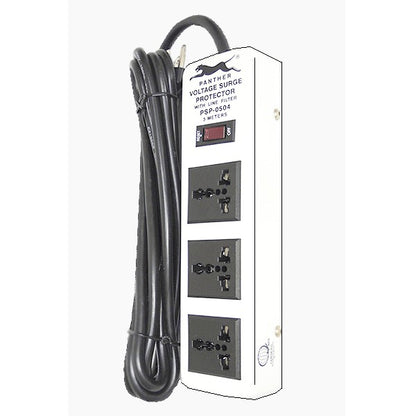 Panther Extension Cord Voltage Surge Protector PSP-0504 PSP 0504 PSP0504 3 Gang 3 Outlets 3 Meter
