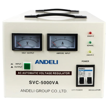 Andeli AVR 5000W Servo Type Automatic Voltage Regulator SVC-5000 Servo Motor Control AC AVR 5KVA