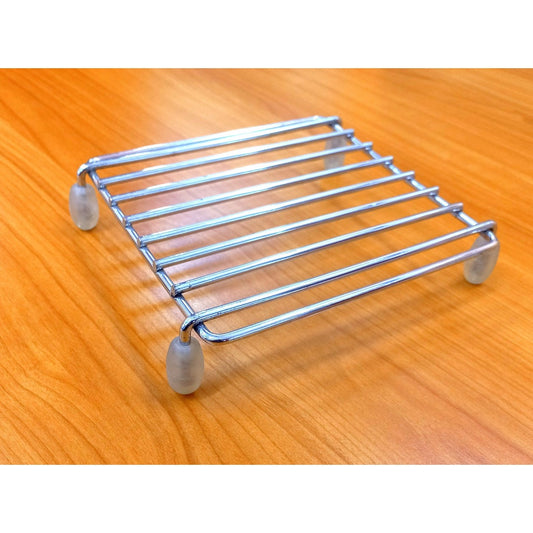 Hot Pot Stand Heat Trivet For Kitchen Table Dining Table Chrome Plated Square Shape 170 x 170 x 30mm