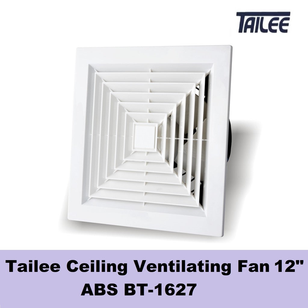 Tailee Ceiling Tubular Ventilating Fan 12" BT-1627 300mm Bush Bearing Type