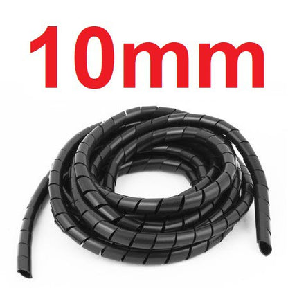 Spiral Wrapping Band 10 meters Spiral Cable Wrap Wire Organizer Tube Flame Retardant Casing Sleeves