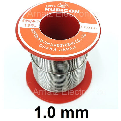 Rubicon Soldering Lead 60/40 1.2m/m 1.0m/m 0.8m/m 60 40 Osaka Japan 1.2 1.0 0.8 mm Lead