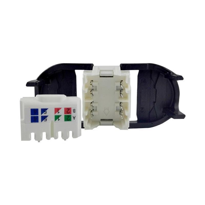 3M Volition Cat6 8-Way Female Tool-less IO Information Outlet RJ45 Connector Keystone Mount