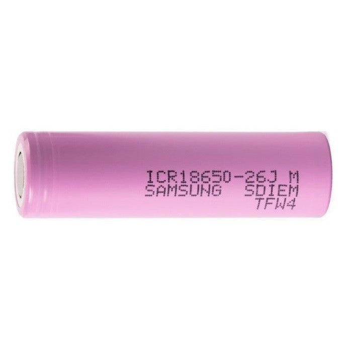 Samsung 18650 2600mAh ICR18650-26JM Flat Top Rechargeable Battery