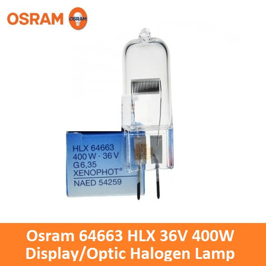 Osram 64663 36v 400w NAED 54259 G6.35 EVD A1 239 HLX Xenophot Halogen Peanut Bulb