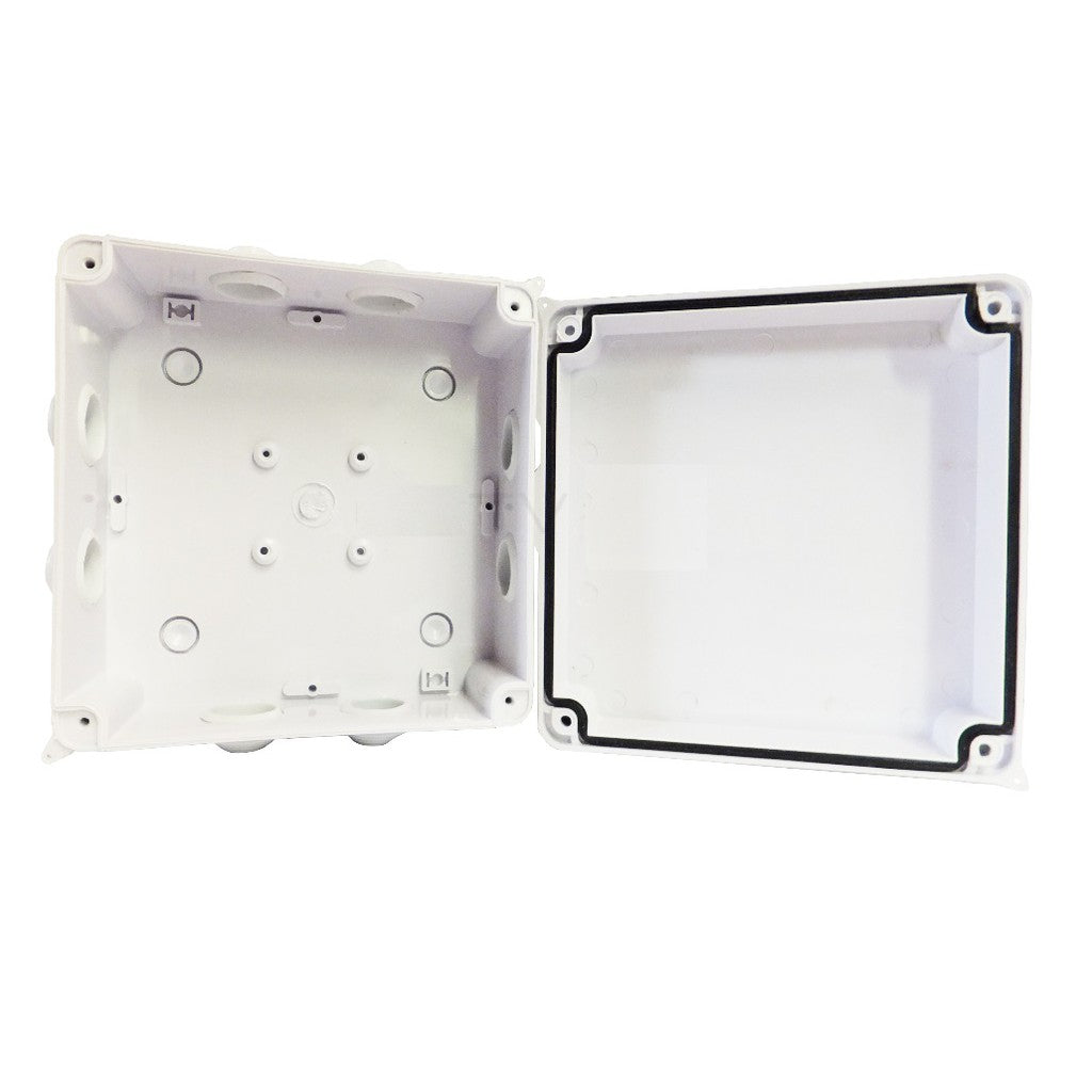 150x150x70mm IP65 Waterproof Outdoor Electrical CCTV Enclosure Square Junction Box White ABS