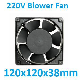 220V 120 x 120 x 38 mm AC Cooling Blower Fan Videoke CPU Fridge Fan 4.7 x 4.7 x 1.5 Inch with Grills