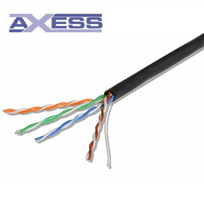 Axess UTP CAT5e CAT5 Outdoor Cable 305meters FTP Foiled Twisted Pair Ethernet Cable AWG24 4 Pairs