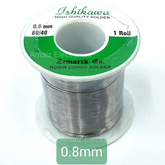 Ishikawa Soldering Lead 0.8mm QUICK MELT 60/40 Tin Lead Rosin Core Solder Soldering Ichikawa Welding