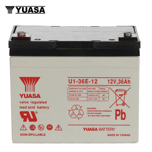 Yuasa 12v 36Ah SLA Rechargeable Battery UI-36E-12 Valve Regulated Sealed Lead-Acid Battery 12 Volts