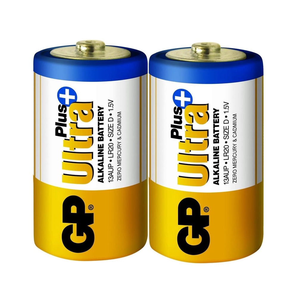 GP Ultra Plus Size D Alkaline (2pcs) Battery LR20 13AUP