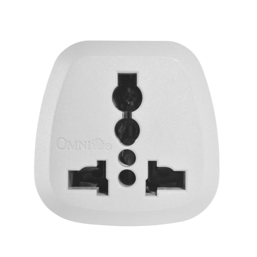 Omni WUA-003 Travelling Adaptor with Ground Universal Socket Travel Adapter Plug Omni WUA003 WUA 003