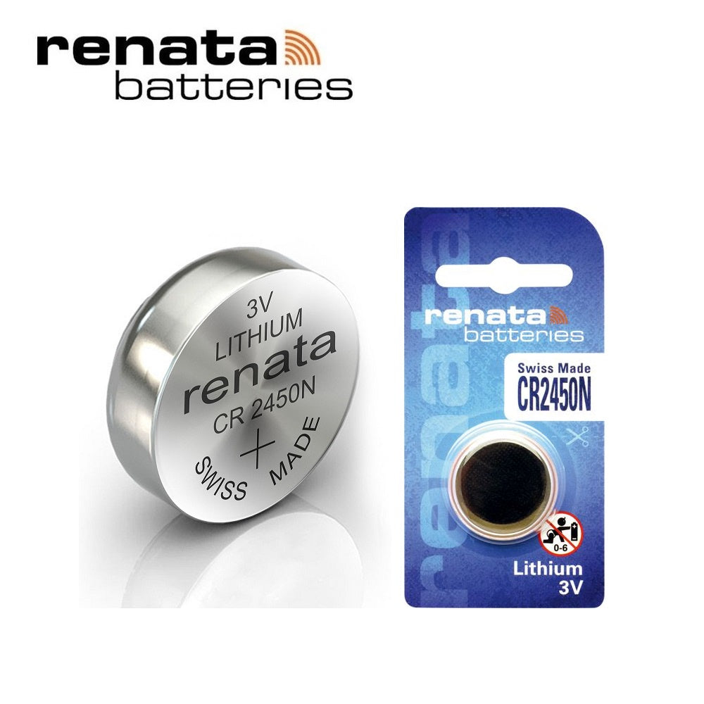 Renata CR2450 CR2450N (1pc) 3v Lithium Button Cell Battery in Blister Pack DL2450 K2450L