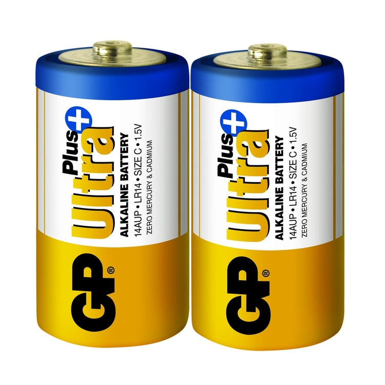 GP Ultra Plus Size C Alkaline (2pcs) Battery LR14 14AUP