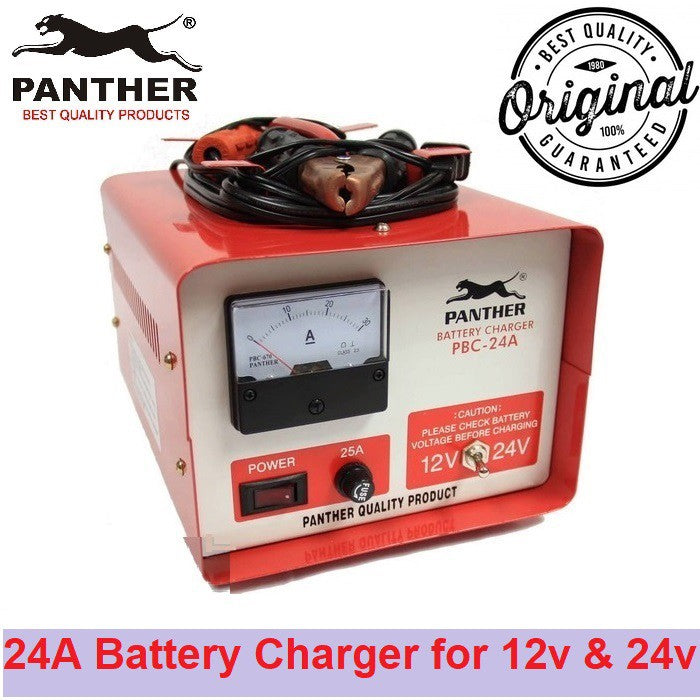 Panther Battery Charger 12V 24V 24 Ampere for Car Battery charger PBC24A PBC-24A PBC 24A