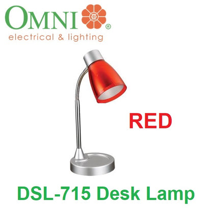 Omni DSL-715 Desk Lamp E14 Study Table Lamp For Kids DSL715 Adjustable Bendable Lamp holder Colorful