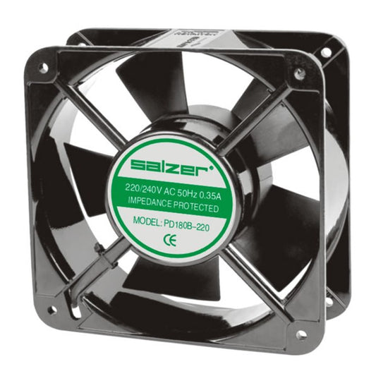 Salzer PD180B-220 Blower Fan 180 x 180 x 61 mm AC Axial Fan 7.09 x 7.09 x 2.40 inches