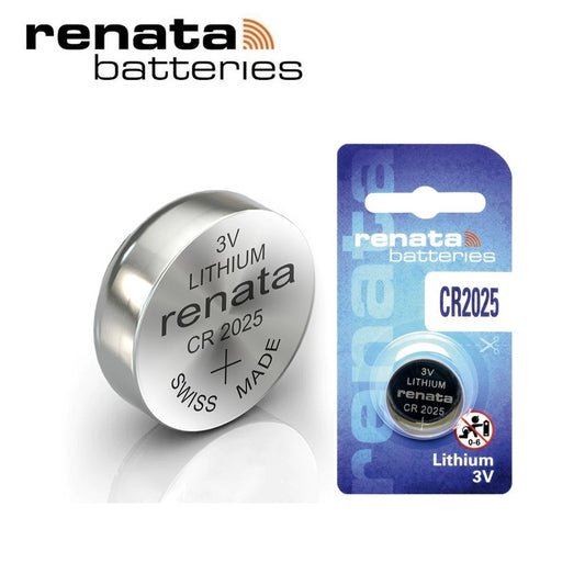 Renata CR2025 DL2025 (1pc) 3v Lithium Button Cell Battery in Blister Pack EA100CF ECR2025