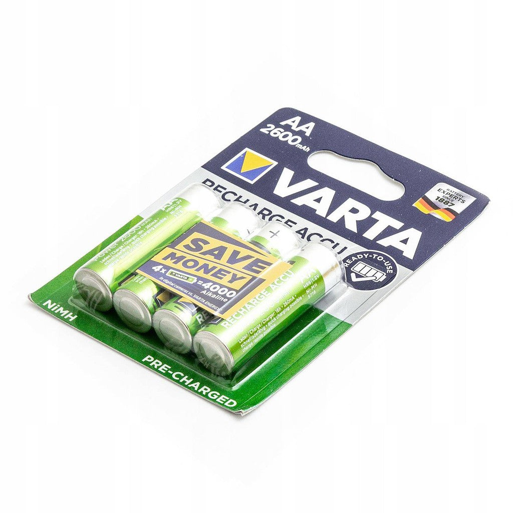 Varta  AA Rechargeable Battery 5716 R2U Size AA  (4 pcs) 2600mAh Rechargeable Batteries HR6