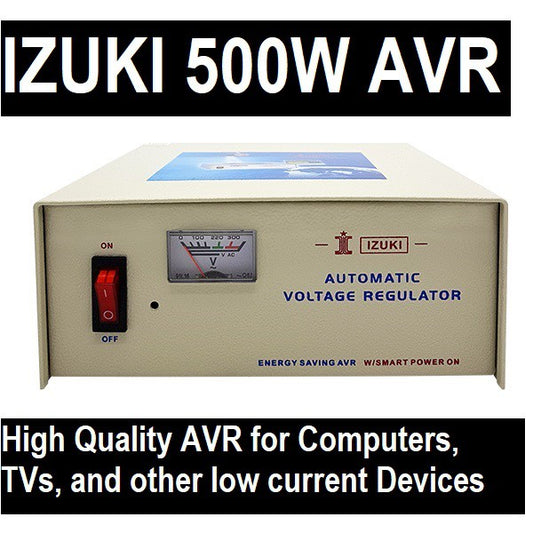 Izuki Relay Type AVR SE-500 Automatic Voltage Regulator 500W AVR for PC Computer