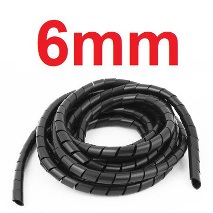 Spiral Wrapping Band 10 meters Spiral Cable Wrap Wire Organizer Tube Flame Retardant Casing Sleeves