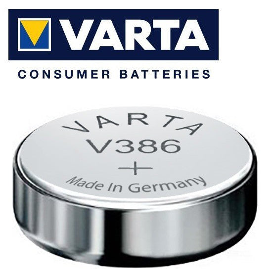 Varta V386 SR43 V12GS (1pc) 1.55v Silver Oxide Button Cell Battery Varta V 386 SR1142