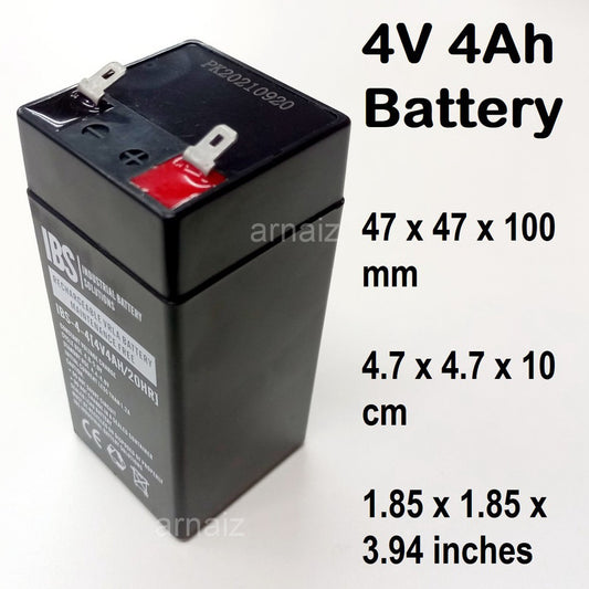 4V 4Ah Rechargeable Battery 4V4Ah  4 Volts Battery 2FM4 Batteries 4V 4.5Ah 4V4.0Ah SRB-4V4 FELB4/4.0