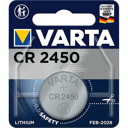 Varta CR2450 (1pc) 3v Lithium Button Cell Battery in Blister Pack Varta CR 2450 Batteries 6450